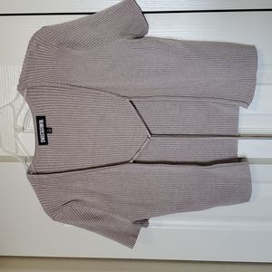 Ribbed tie front crop top